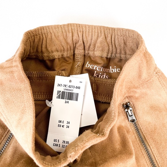 NWT Abercrombie Kids Sueded Pants - Picture 3 of 4